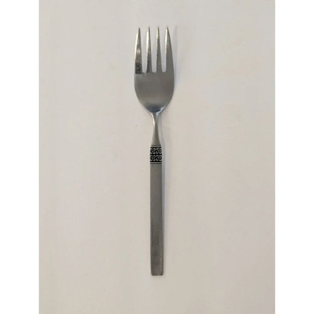 Oneida Northland DANISH FLING Large Serving Fork Burnished Stainless Flatware